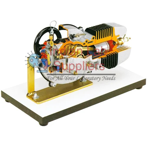2 Stroke Motorcycle Petrol Engine Cutaway Model